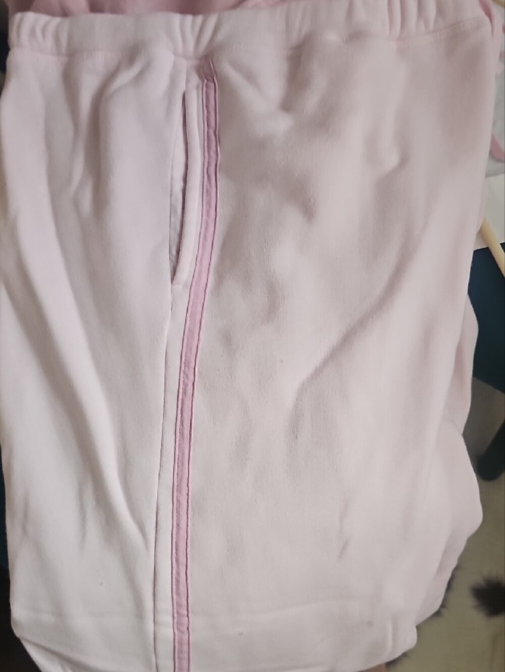 Modern Lux Light Pink Kids Hoodie Pajama Set with Coral Heart - Picture 3 of 3